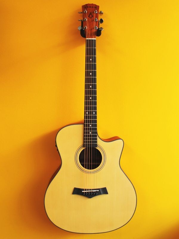 Arrow Silver A CE Electroacoustic Guitar Natural